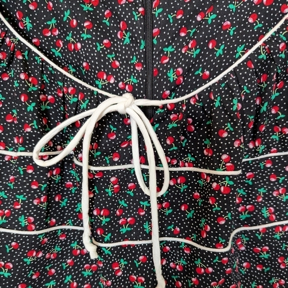 Unique Vintage retro inspired cherry design dress sz 20 - Picture 7 of 8